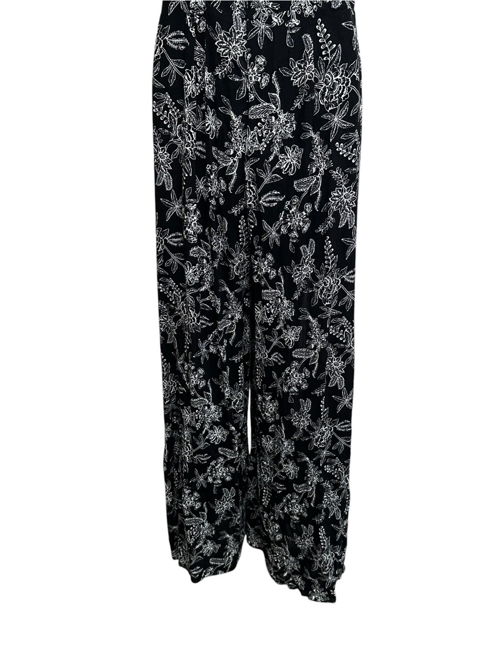 Dee Elly women’s floral jumpsuit summer pant slits large coquette whimsigoth - Picture 2 of 11